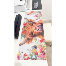 Cute Highland Cow & Wildflower