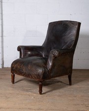 Antique Leather Club Armchair