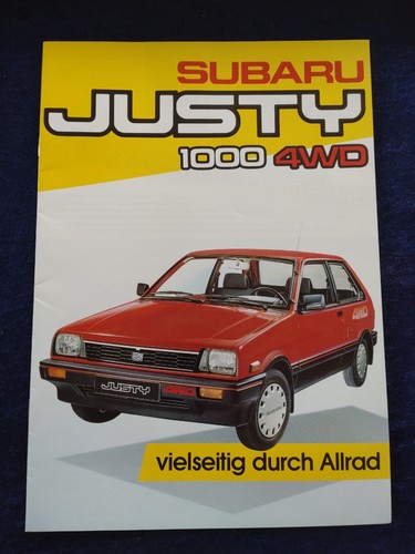 Subaru justy 1000 4wd - subaru,