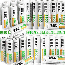 EBL AA AAA NI-MH Rechargeable Batteries 2800mAh 2300mAh 1100mAh 800mAh Battery