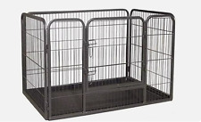 Heavy Duty Dog Puppy Cage Pet Playpen Whelping Box Metal Run Enclosure - X Large