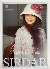 Sirdar Knitting Pattern Book Vintage Snuggly DK 324 (18 Designs)
