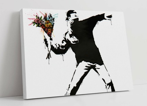 Banksy flower bomber splash - banksy,,