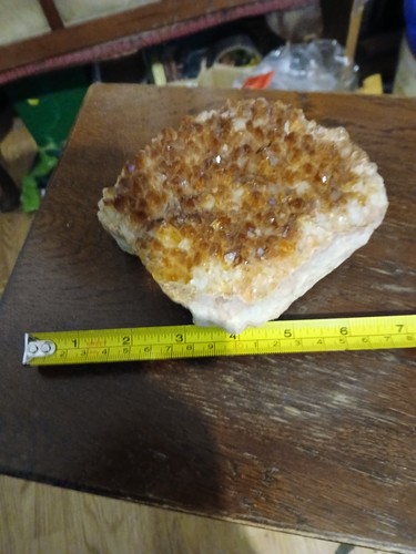 Citrine crystal cluster raw - citrine,