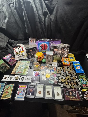 Junk drawer lot coins - coins, cards
