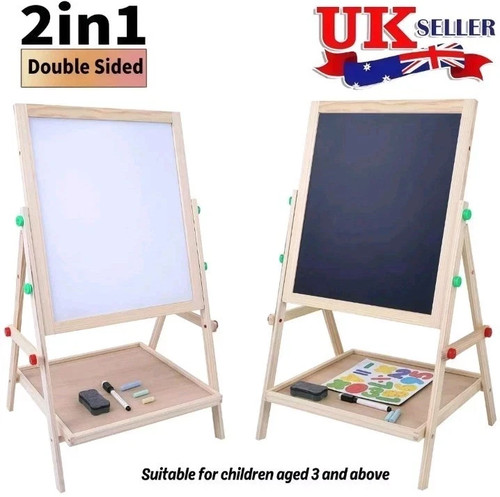 Kids wooden easel - wooden, |