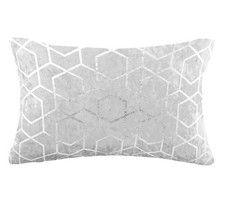 4 Pack Cushion Covers White Metallic Velvet faulty SECONDS £24 Oblong 30 x 45cm