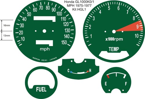 Honda gl1000 gold wing speedo - honda,