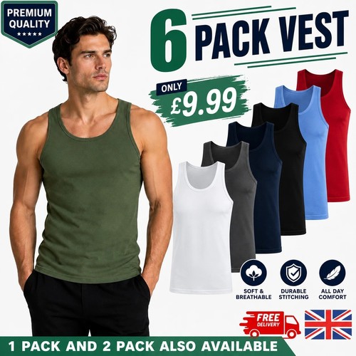 Pack men vest tops 100 - men's,