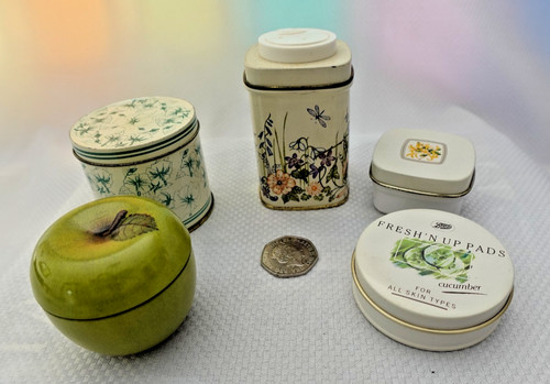 Vintage avon boots tin - boots,