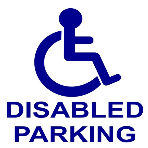 Disabled car parking stickers - disabled,