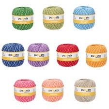 Puppets Eldorado No.10 Variegated 100% Cotton Crochet Knit Yarn Thread 50g Ball
