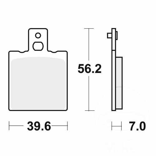 Trw brake pads sintered - brake, si