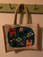 Mini Seasalt Jute bag, Christmas design, great condition