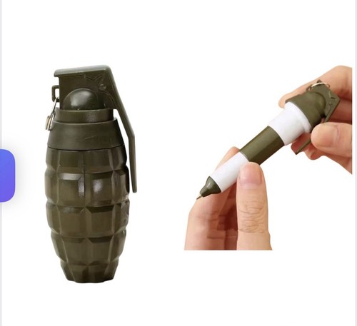Writing pen grenade shape - writing,