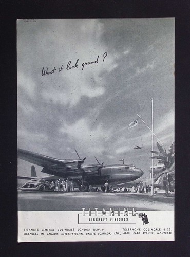 Original 1944 advert - advert, titanine