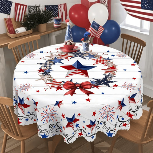 Patriotic star firework - &,