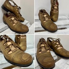 Vivienne Westwood Men's Rare Vintage Gold Leather Metallic Tassel Shoes UK 8 42