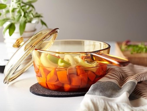 Pan visions glass saucepan - pan, 1l