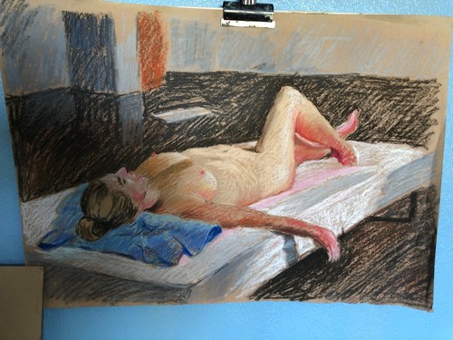 Pastel drawing - pastel,