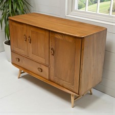 Ercol Furniture 1960s Sideboard  Retro Mid Century Natural Light FREE Delivery