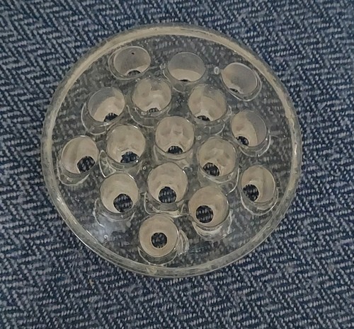 Vintage clear glass flower - vintage,