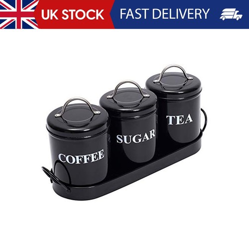Tea coffee sugar canisters 3 - tea,