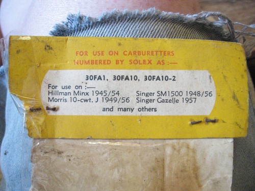Solex gasket set - , minx,morris