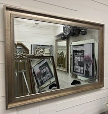 Large Black Mirror Contemporary design Stepped frame HOCKNEY Mirror