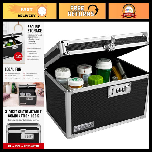 Secure locking medicine box - locking,