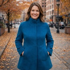 NWOT Talbots Teal Wool Blend