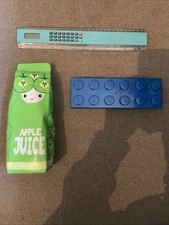 Stationary Supplies Inc 2 Pencil Cases And A Calculator Ruler