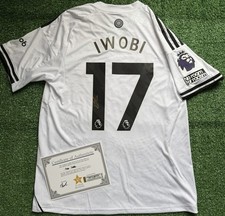 Alex Iwobi Hand Signed Fulham