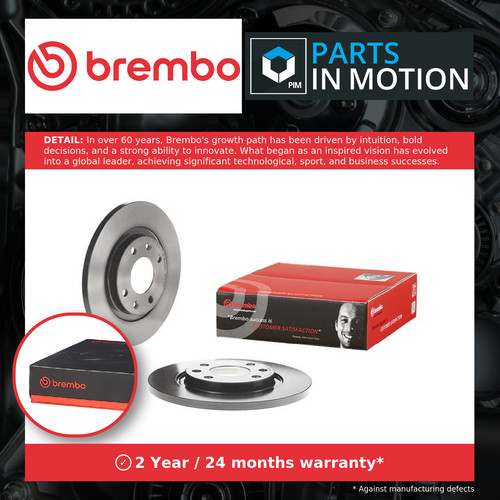 Brake discs pair - solid, fits