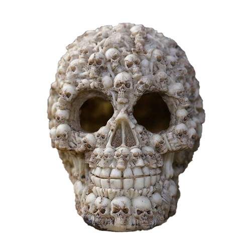 Skull figurine fish tank - skull,