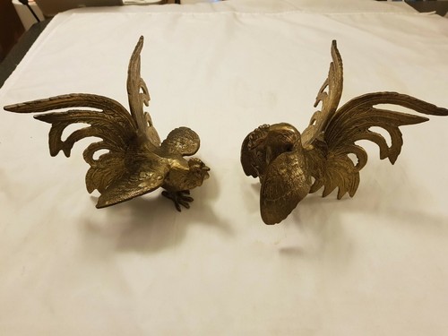 Pair vintage 1950s - vintage, brass