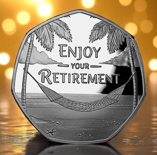 Happy retirement silver - happy,