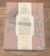 New Single Pink Floral Duvet