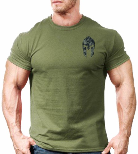 Spartan helmet camo - spartan, t-shirt