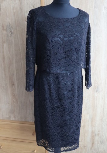 Black lace dress 14 - black,