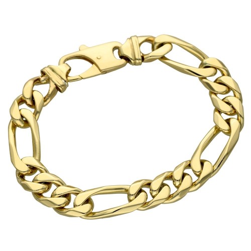9ct yellow gold heavy figaro - 9ct,