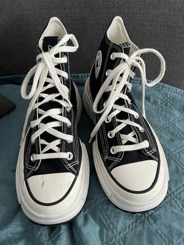 Converse black platform - black, high