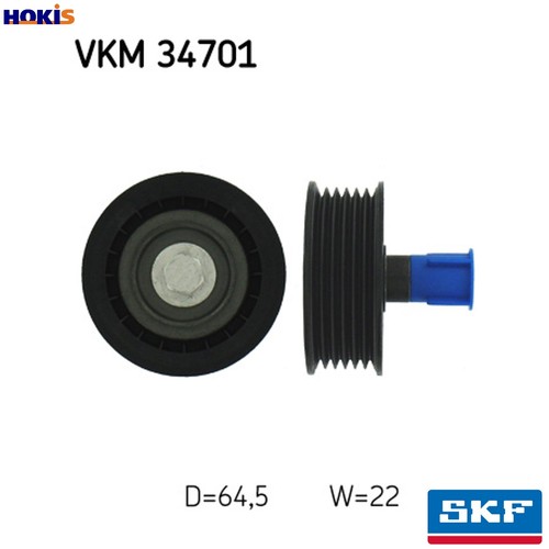 Deflectionguide pulley vribbed - deflectionguide,