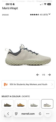 Merrell wrapt men walking - wrapt, men’s