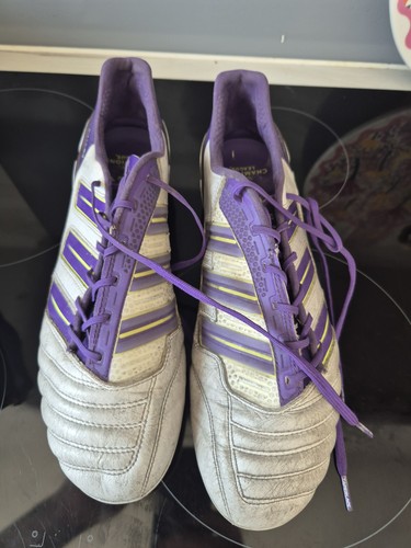 White and purple adidas - purple,