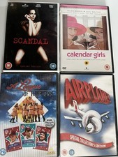 Selection Of 4 DVDs Various Genres - Airplane, Scandal, Calendar Girls +1 More