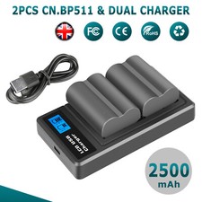 2× BP-511 BP-511A Battery For