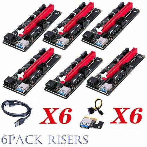 6xpcs ver009 pci riser card - 6xpcs, pci-e