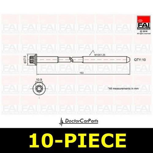 Head bolt kit - head, vauxhall