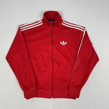 Adidas Originals Firebird Jacket Red Tracksuit Zip Track Top 2010 Size Medium